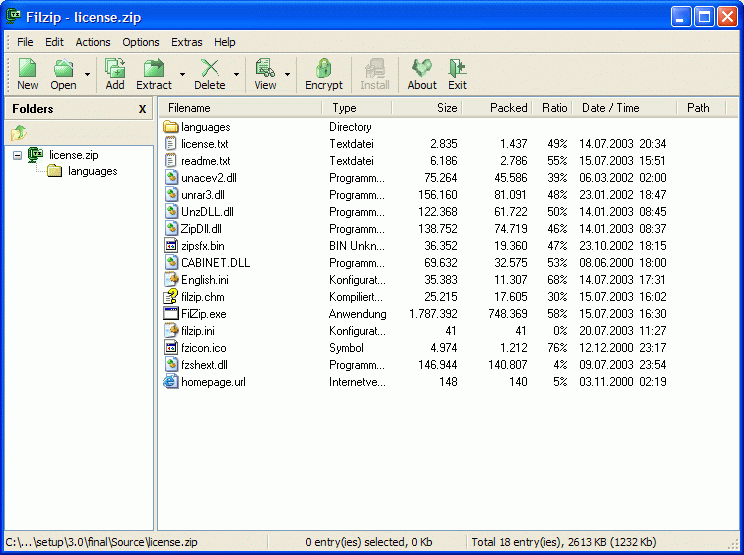 Filzip Screenshot